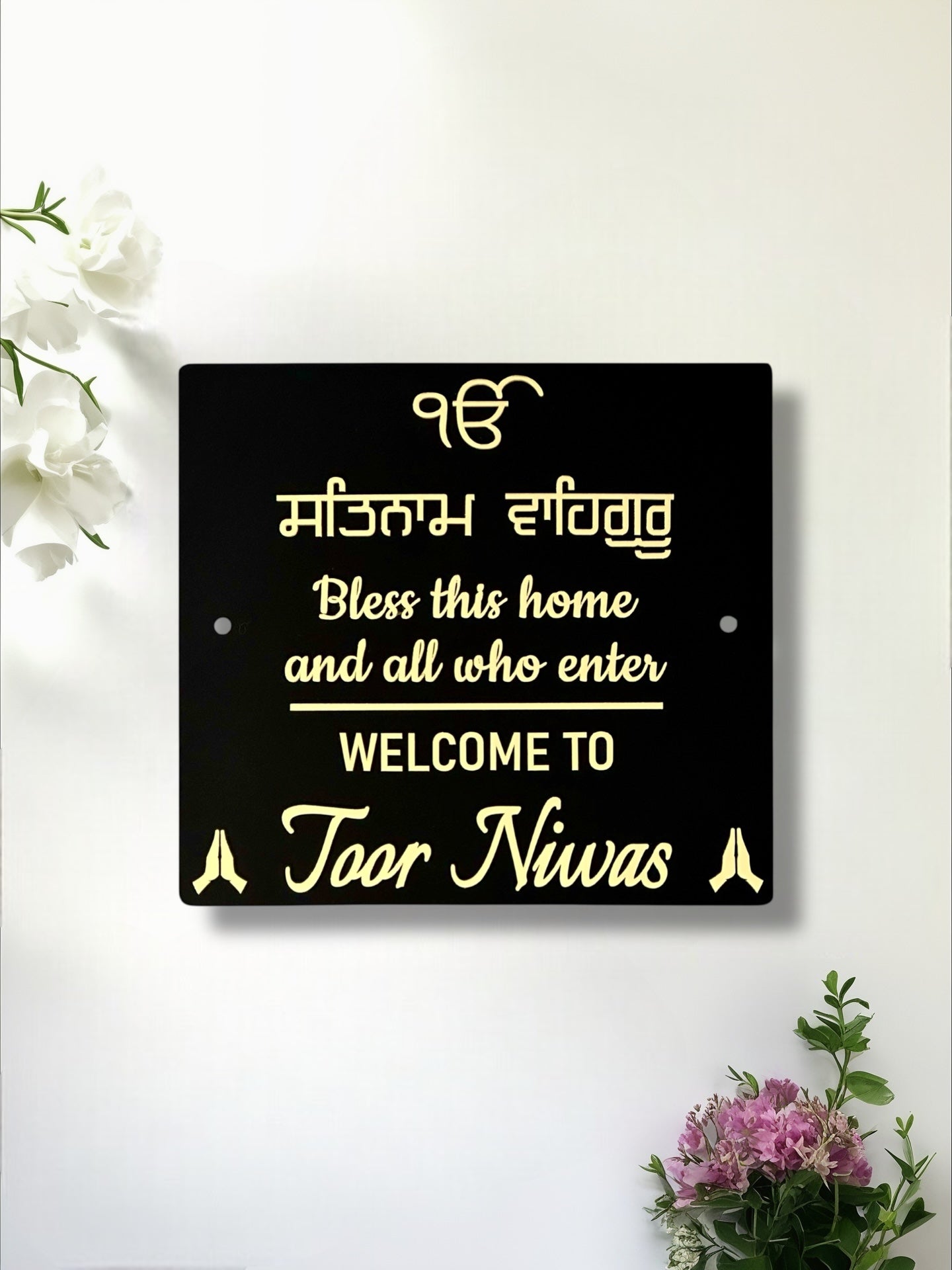 3D Bless This Home Family Sign