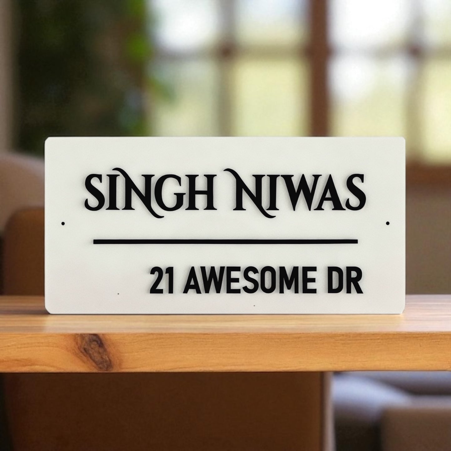 Rectangular House Sign