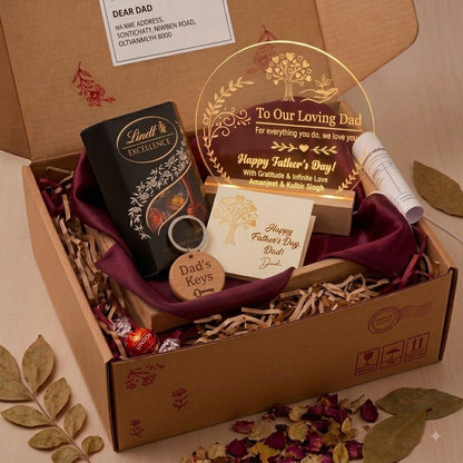 Personalized Father’s Day LED Lamp Hamper