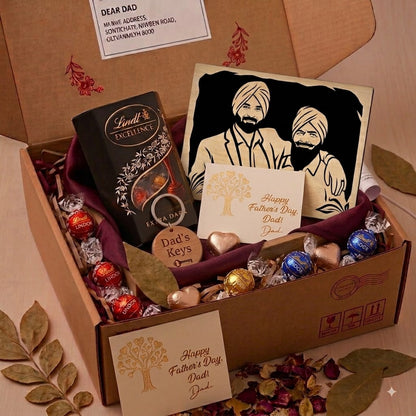 Father’s Day Personalized Wooden Portrait Hamper