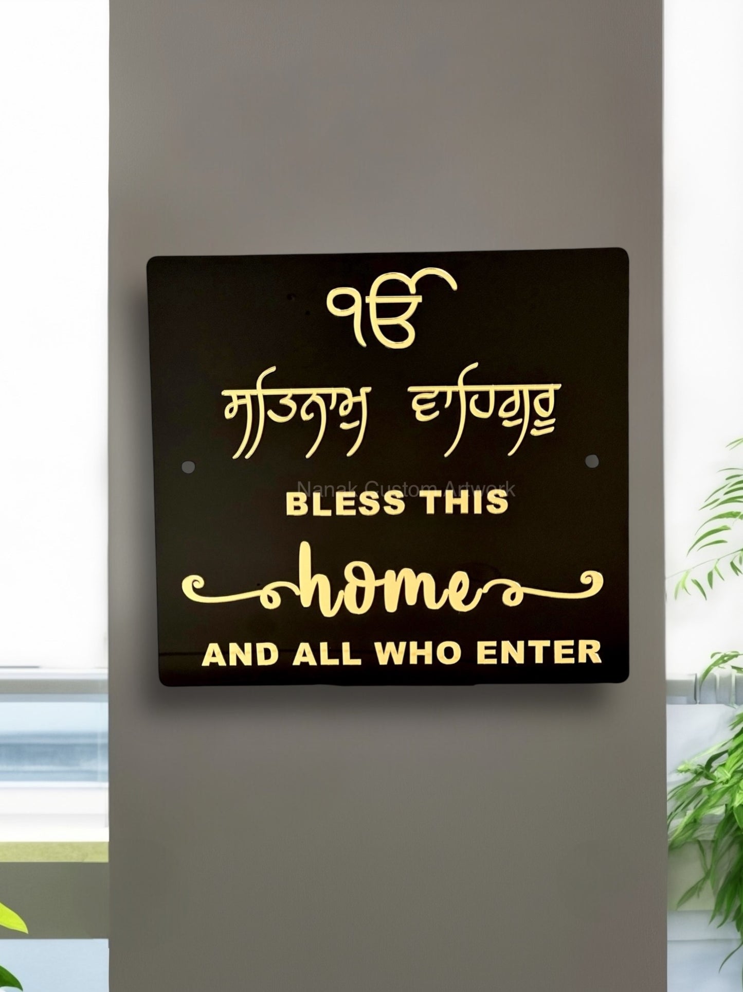 3D Bless This Home Sign