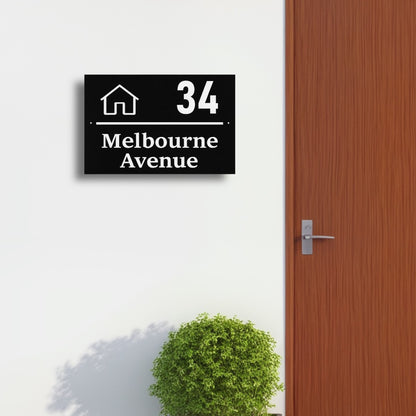 3D House Number / Street Name Sign