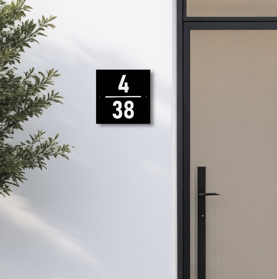 Square House Number Sign