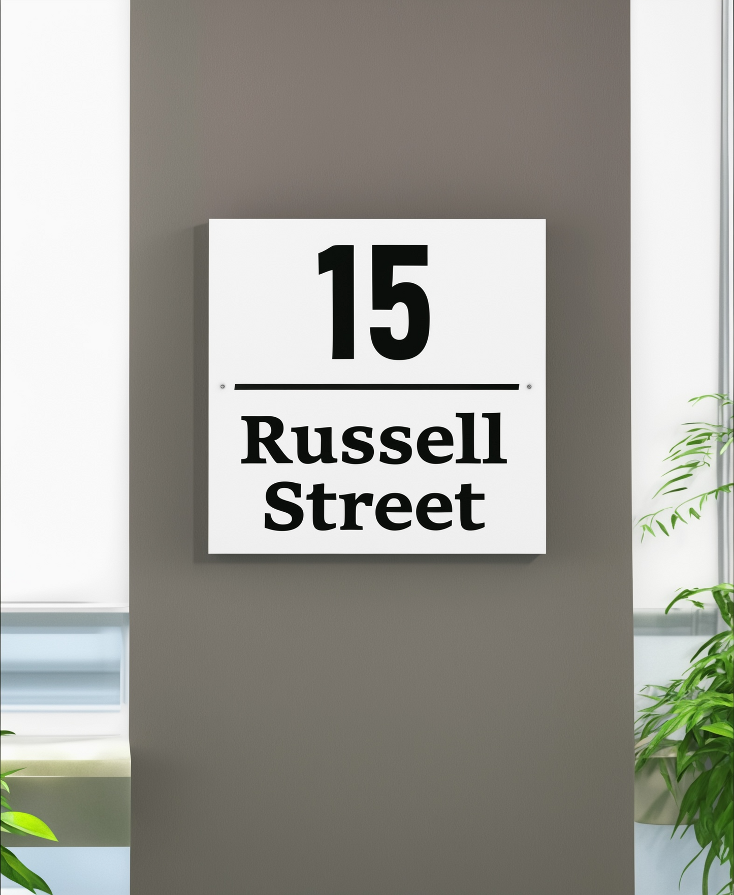 House Number / Street Name Sign