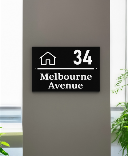 3D House Number / Street Name Sign