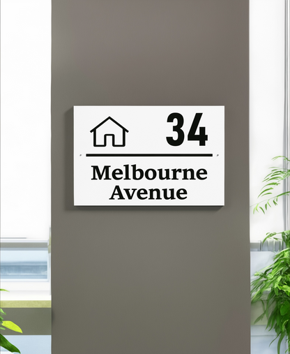 3D House Number / Street Name Sign