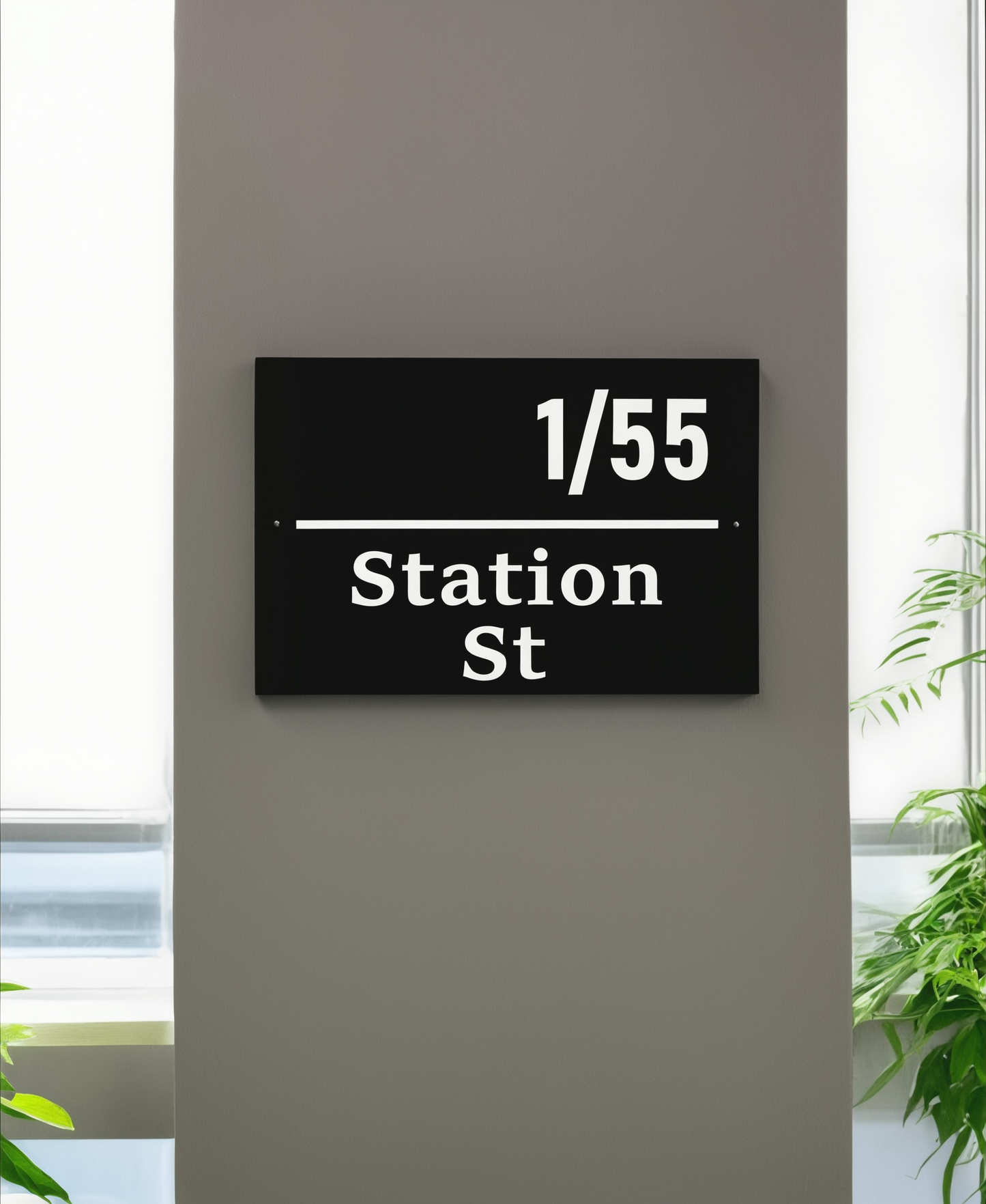 3D House Number / Street Name Sign