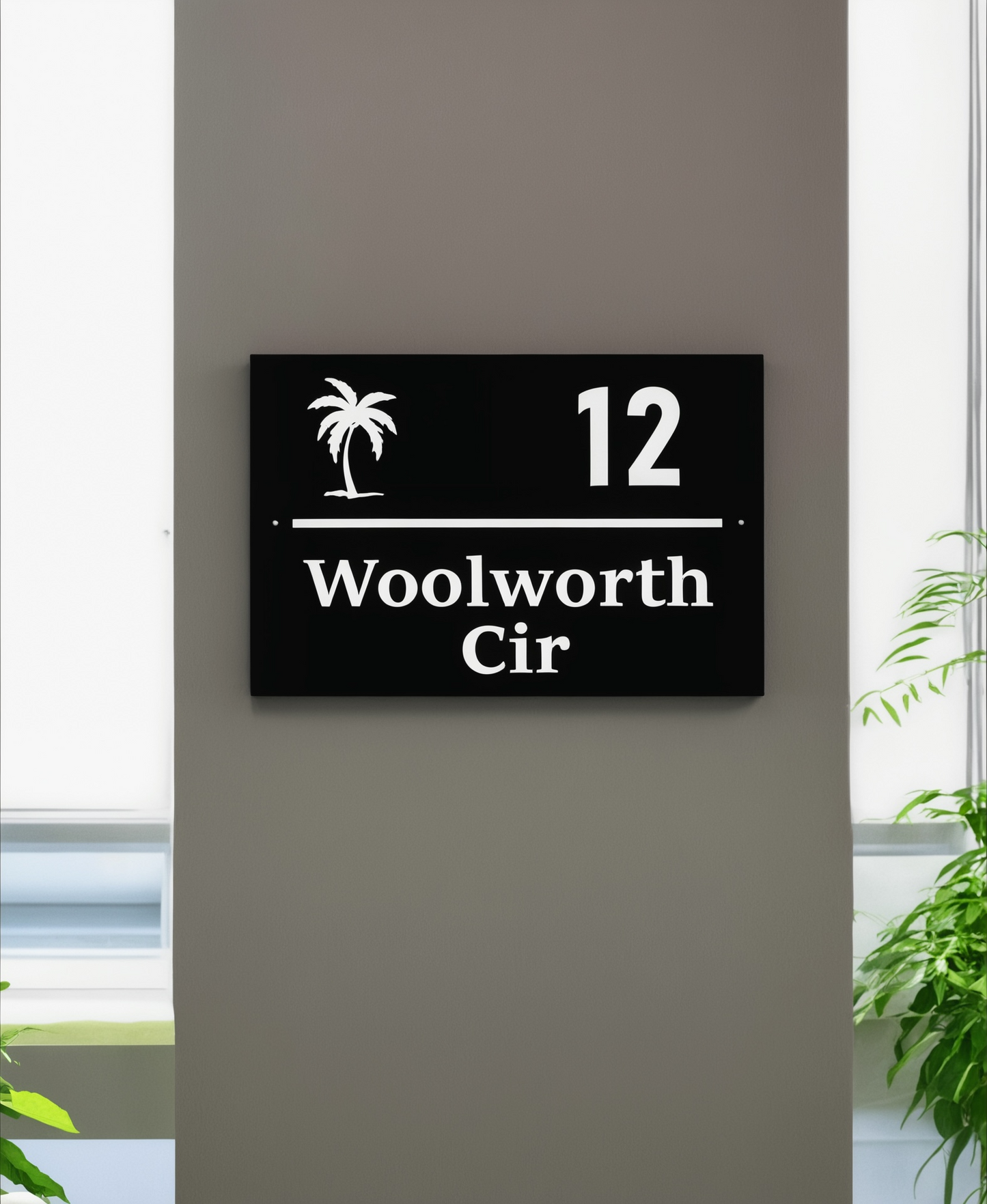 3D House Number / Street Name Sign