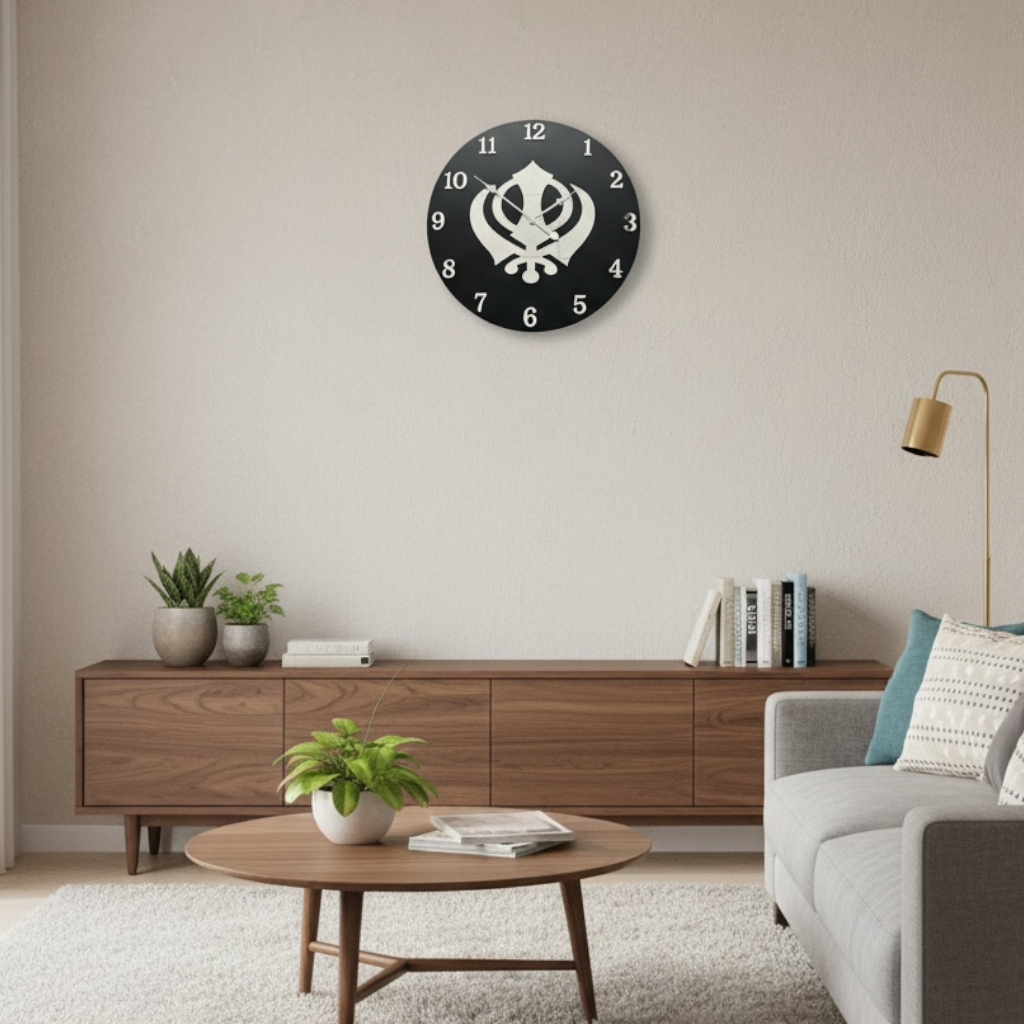 Khanda sahib Numerical Clock