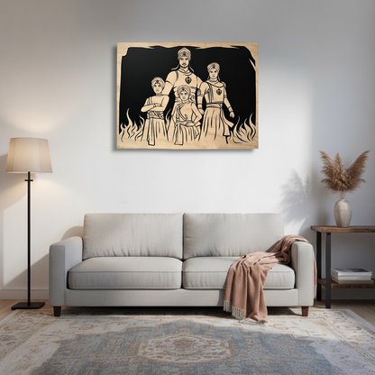 Chaar Sahibazaade Handcrafted Portrait