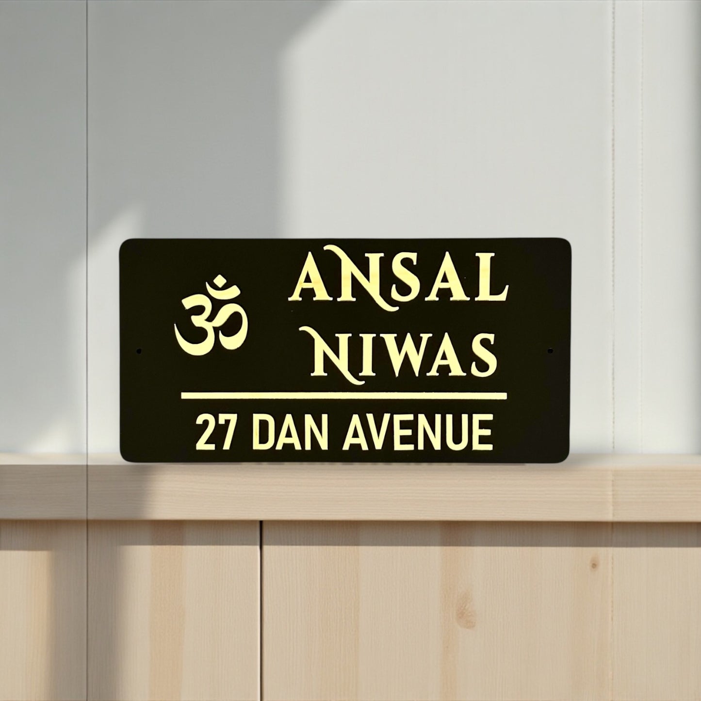 Rectangular OM House Sign