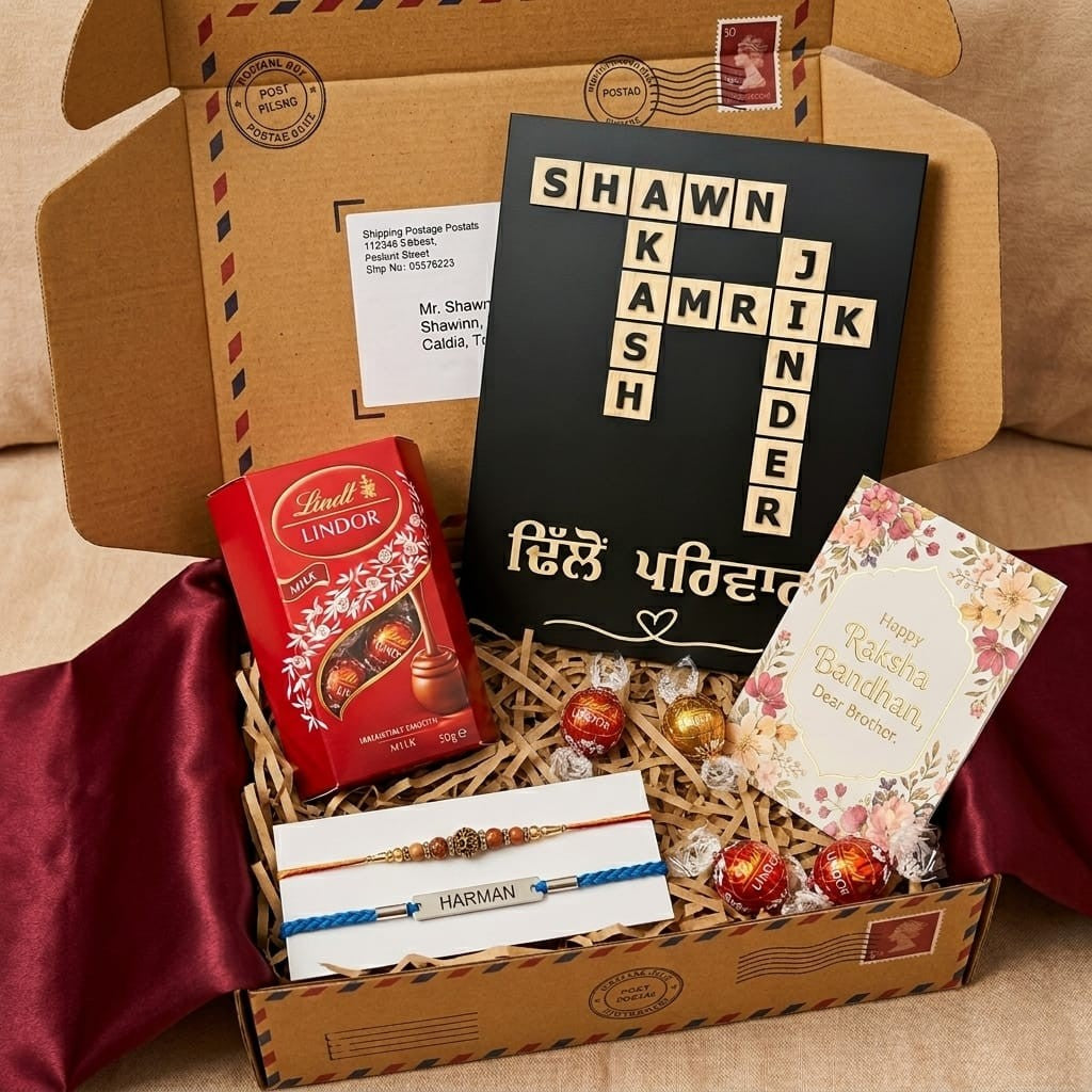 Rakhi Hamper with Crossword Puzzle